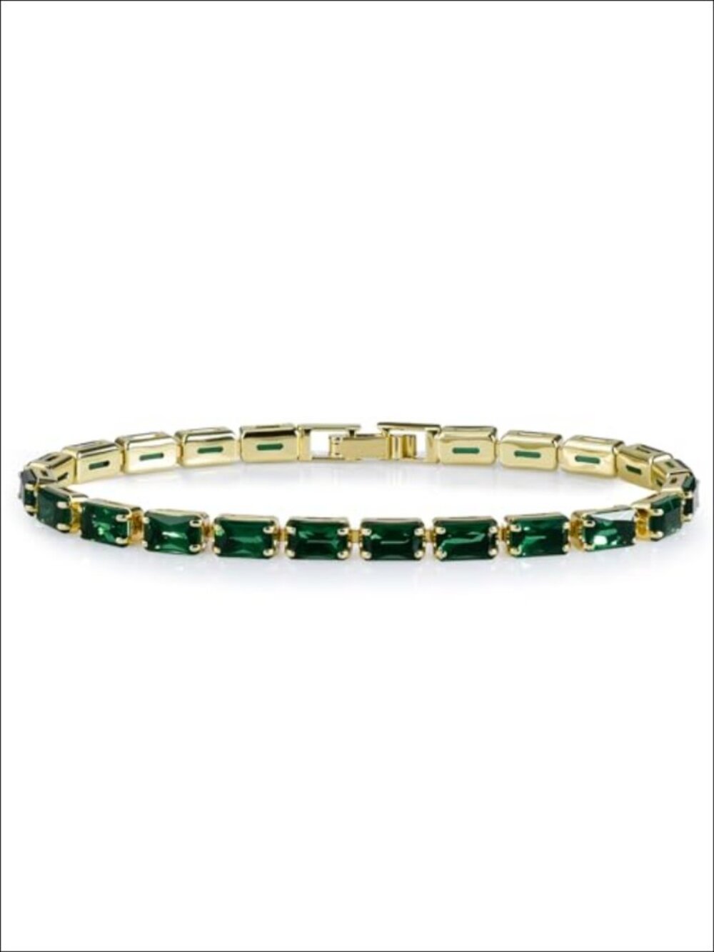 Cubic Zirconia Tennis Bracelet for Women, Stainless Steel, Fixed Size, Classic